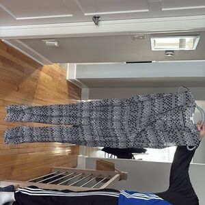 DVF Diane von Furstenberg Blue Midnight print Jumpsuit silk 14